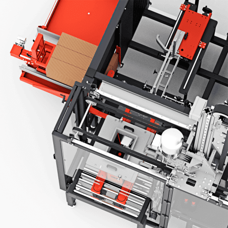 Compact automatic case packer - Bizzy