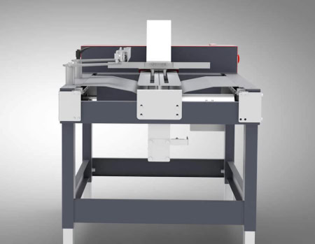 Semi Automatic case erector machine front angle image