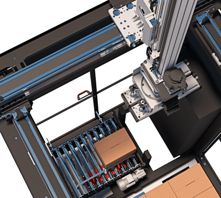 Palletising 4 axis machine over head image