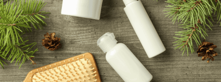 personal care and beauty items flat lay image for packaging solutions for personal care