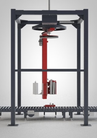 stretch wrapper spin machine automatic