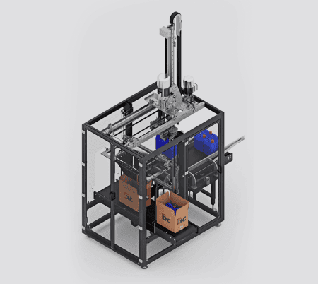 Automatic case packer for large products