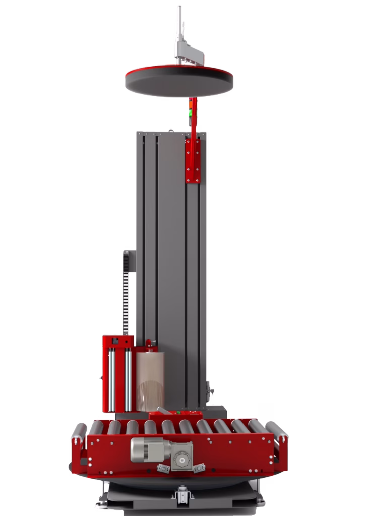 LINE Automatic stretch wrapper machine no background