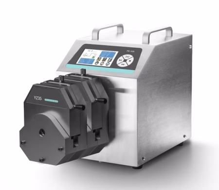 peristaltic bench top filling machine on table top