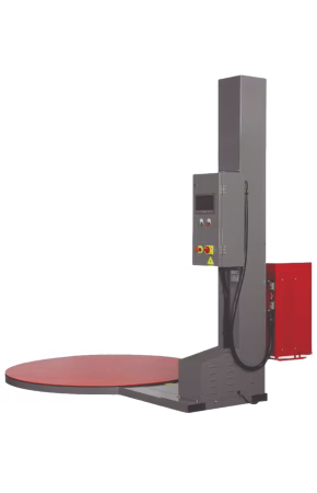Single Semi Automatic stretch wrapper with no background