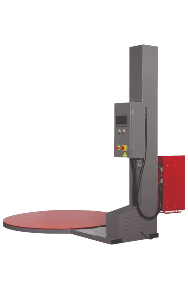 Single Semi Automatic stretch wrapper with no background